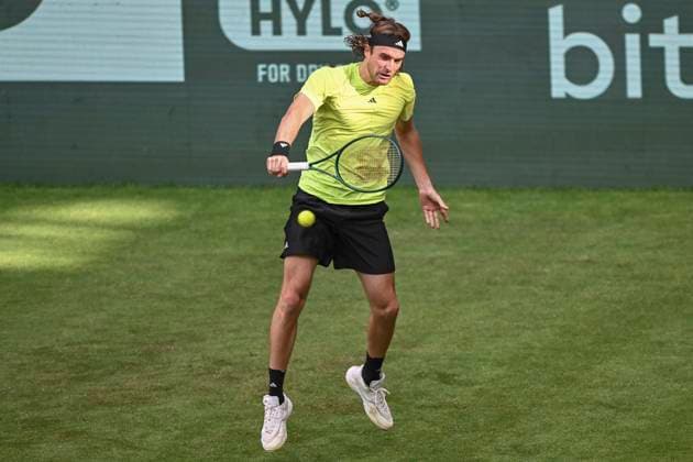 Stefanos Tsitsipas GRE 16 06 2025 Tennis TERRA WORTMANN OPEN ATP 500, OWL ARENA, TERRA WORTMANN OPEN, Copyright: xpepphotox xHorstxMauelshagenx pep00321, pep_20250616_hm_63855