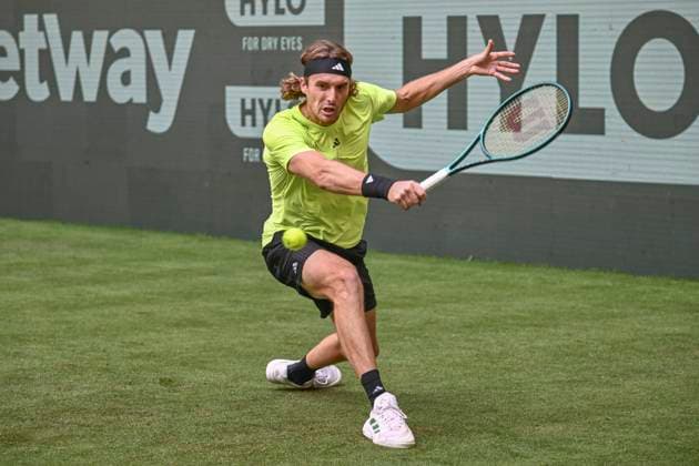 Stefanos Tsitsipas GRE 16 06 2025 Tennis TERRA WORTMANN OPEN ATP 500, OWL ARENA, TERRA WORTMANN OPEN, Copyright: xpepphotox xHorstxMauelshagenx pep00321, pep_20250616_hm_63793
