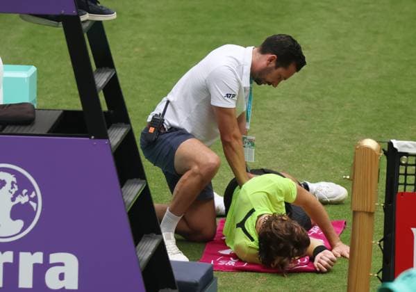 Tennis COURT WORTMANN OPEN, Stefanos Tsitsipas (GRE), Halle, Germany, June 16, 2025. Photo Felice Calabro  Copyright: xFelicexCalabro x xipa-agency.netx xFELICExCALABRO x 0822343276st