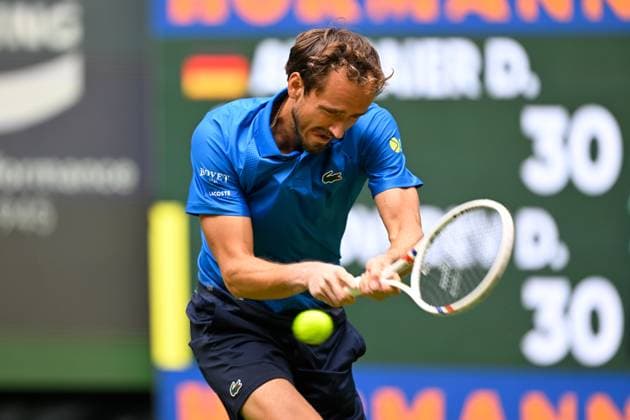 Halle, OWL Arena, 16 06 25, GER, Men, Tennis, Terra Wortmann Open 2025, 1 Main Round Picture Daniil MEDVEDEV North Rhine-Westphalia Germany