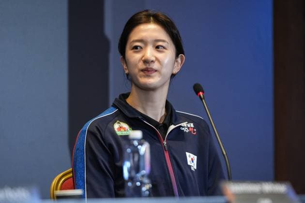 Ahead of Women s Volleyball Nations League (VNL) ISTANBUL, TURKIYE - JUNE 17: Dahyeon Lee of South Korea attends press conference, PK, Pressekonferenz ahead of Volleyball FIVB Women s Nations League (VNL) 2nd week volleyball matches in Istanbul, Turkiye on June 17, 2025. Hakan Akgun Anadolu Istanbul Turkey. Editorial use only. Please get in touch for any other usage.  Copyright: x2025xAnadoluxHakanxAkgunx