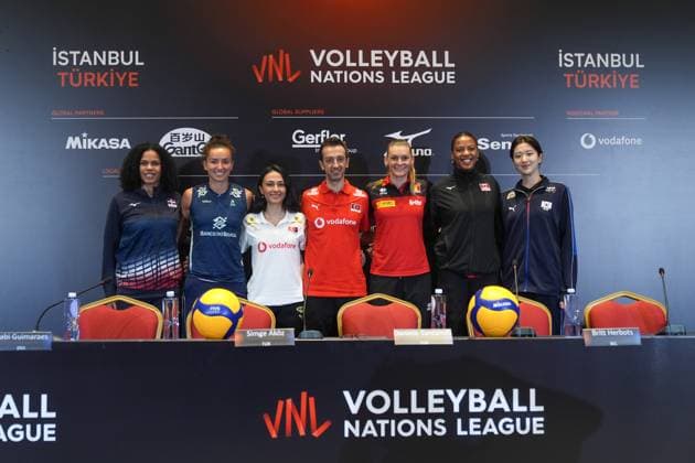 Volleyball, Women, Nations League, Press conference in Istanbul