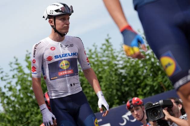 PHILIPSEN Albert Withen ( LIDL-TREK FUTURE RACING ) WHITE JERSEY during the stage 3 of the Giro Next Gen 2025, Albese con Cassano (Co) -Passo Maniva (Bs), 143 km, Italy - Tuesday, June 17, 2025. - cycling.  Copyright: xGMD Albertox
