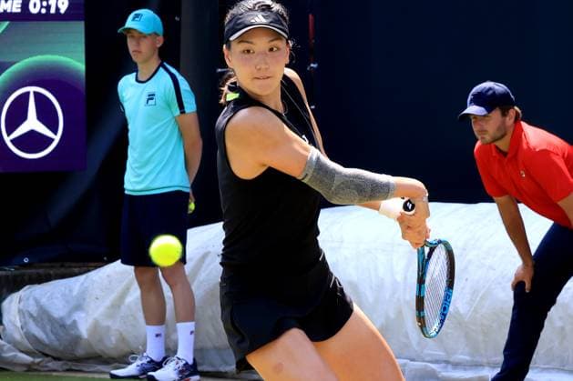 DEU, Berlin Tennis Open, 17 06 2025, Rot Weiss Tennisanlage, Steffi Graf Stadium, Berlin, DEU, Berlin Tennis Open, in the picture Xinyu Wang CHN nordphotoxGmbHx xEngler nph00076