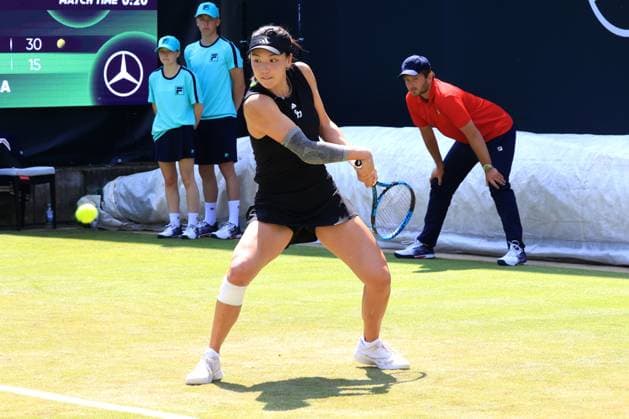DEU, Berlin Tennis Open, 17 06 2025, Rot Weiss Tennisanlage, Steffi Graf Stadium, Berlin, DEU, Berlin Tennis Open, in the picture Xinyu Wang CHN nordphotoxGmbHx xEngler nph00076