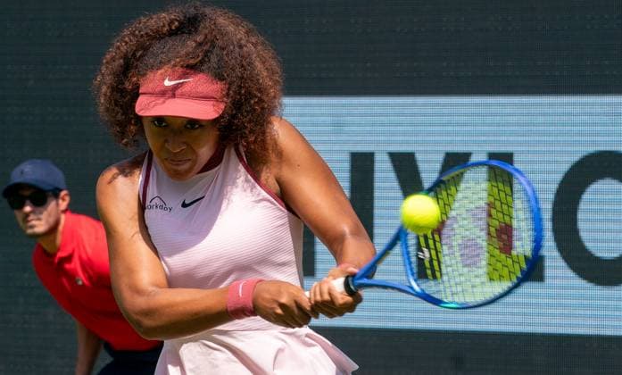 17 06 2025, WTA 500, Tennis, Women, Berlin Tennis Open by Hylo 2025, Berlin, 1 round, Naomi Osaka Japan Ludmila Samsonova Russia Naomi Osaka Japan Berlin Steffi Graf Stadion Berlin Germany