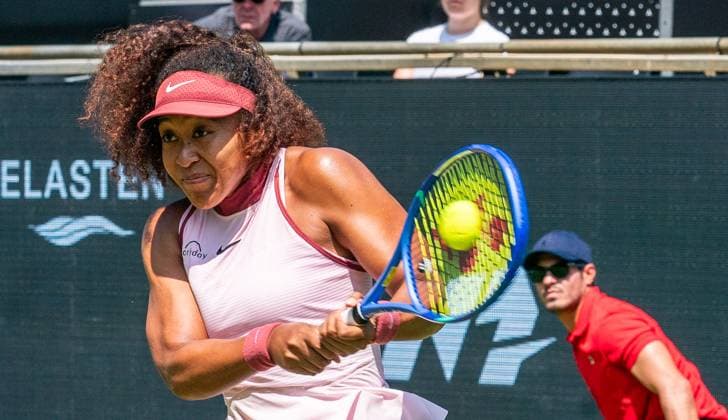 17 06 2025, WTA 500, Tennis, Women, Berlin Tennis Open by Hylo 2025, Berlin, 1 round, Naomi Osaka Japan Ludmila Samsonova Russia Naomi Osaka Japan Berlin Steffi Graf Stadion Berlin Germany