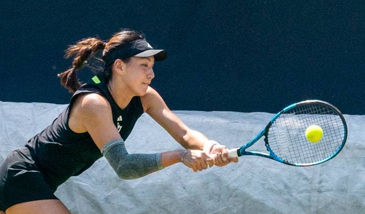 17 06 2025, WTA 500, Tennis, Women, Berlin Tennis Open by Hylo 2025, Berlin, 1 round, Xinyu Wang China Daria Kassatkina Australia Xinyu Wang China Berlin Steffi Graf Stadion Berlin Germany