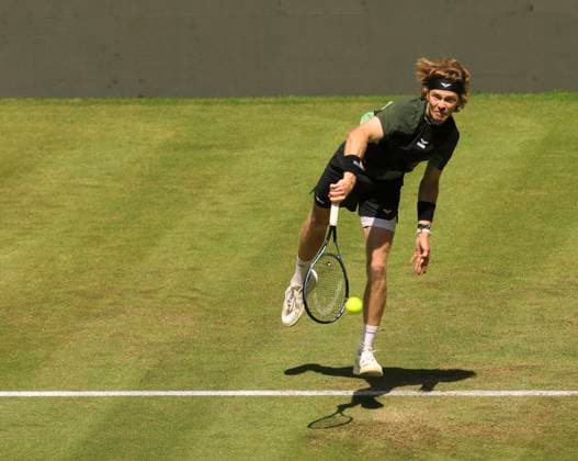 photo Andrey RUBLEV Tennis Tournament Terra Wortmann Cup at Gerry Weber Sportpark OWL Arena in Halle Westfalen on Tue 17 06 2025