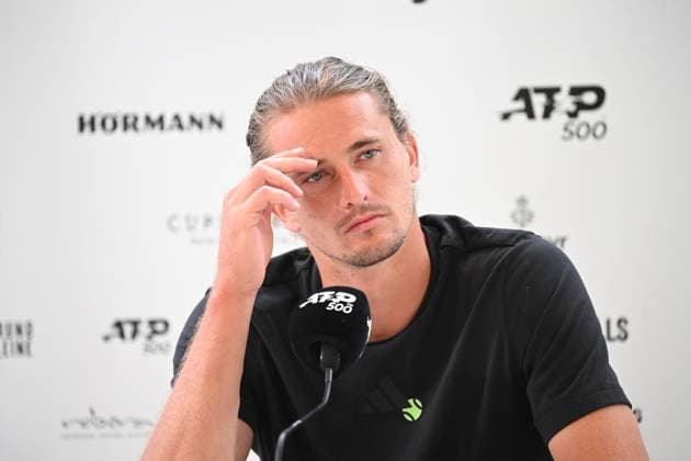 Alexander ZVEREV GER portrait, portrait, portrait, cropped single image, single subject, at the press conference, Tennis Terra Wortmann Open 2025 on 17 06 2025 in the OWL Arena Halle Westfalen, Germany