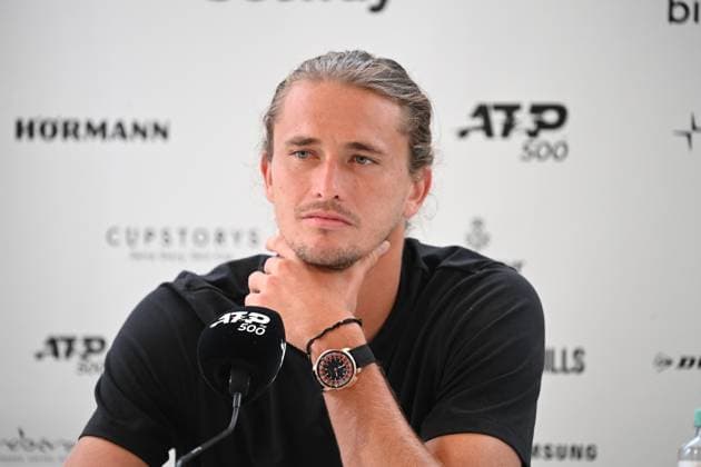 Alexander ZVEREV GER portrait, portrait, portrait, cropped single image, single subject, at the press conference, Tennis Terra Wortmann Open 2025 on 17 06 2025 in the OWL Arena Halle Westfalen, Germany