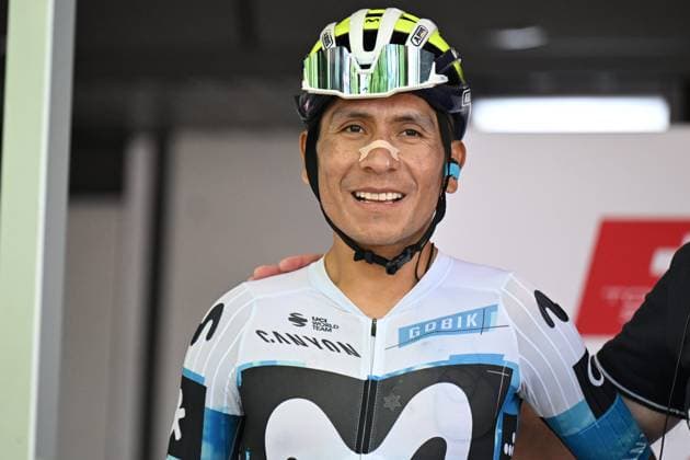 17-06-2025 Tour De Suisse; Tappa 03 Aarau - Heiden; 2025, Movistar; Quintana Rojas Nairo, Alexander; Aarau; 