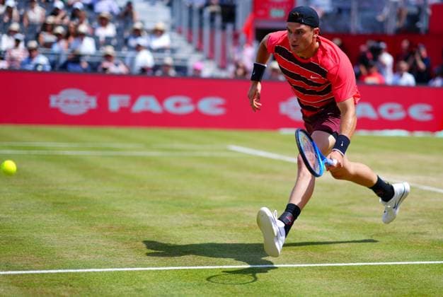 Jack Draper in first round action Queen s Club Championships, Day 9, Queen s Club, West Kensington, London, UK - 17 Jun 2025  Copyright: xJavierxGarcia Shutterstockx 15360763a