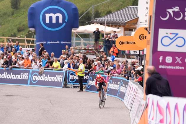WIDAR Jarno ( LOTTO DEVELOPMENT TEAM) Winner stage during the stage 3 of the Giro Next Gen 2025, Albese con Cassano (Co) -Passo Maniva (Bs), 143 km, Italy - Tuesday, June 17, 2025. - cycling.  Copyright: xFabioxFerrarix LaPressex