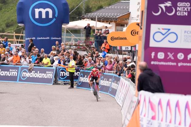 WIDAR Jarno ( LOTTO DEVELOPMENT TEAM) Winner stage during the stage 3 of the Giro Next Gen 2025, Albese con Cassano (Co) -Passo Maniva (Bs), 143 km, Italy - Tuesday, June 17, 2025. - cycling.  Copyright: xFabioxFerrarix LaPressex