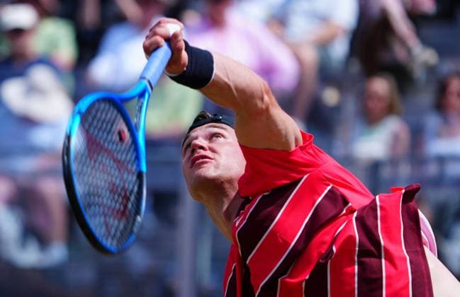Jack Draper in first round action Queen s Club Championships, Day 9, Queen s Club, West Kensington, London, UK - 17 Jun 2025  Copyright: xJavierxGarcia Shutterstockx 15360763l