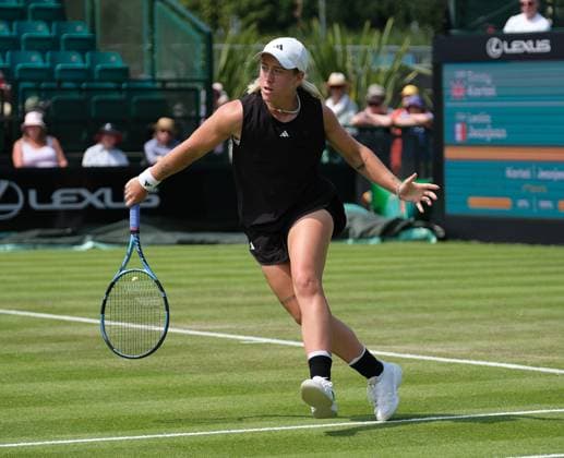 Nottingham Tennis Centre Nottingham, England - June 17th : Sonay Kartal during the day 3 match against Leolia Jeanjean in the Lexus Nottingham Tennis Open on June 17th, 2025 in Nottingham, England (Paul Bonser SPP) Copyright: xPaulxBonser SPPx spp-en-PaBo-Lexus Nottingham Open 5658