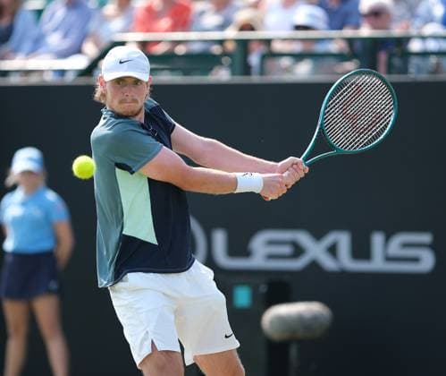 Nottingham Tennis Centre Nottingham, England - Jack Pinnington Jones during the match with Emilio Nava in the Lexus Nottingham Tennis Open, day 3, June 17th 2025. (Paul Bonser SPP) Copyright: xPaulxBonser SPPx spp-en-PaBo-Lexus Nottingham Open 6067