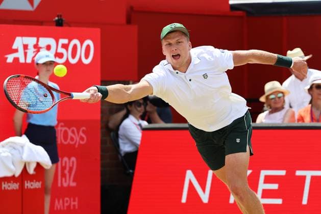 TENNIS - ATP, Tennis Herren Queen s Club LONDON,ENGLAND,17.JUN.25 - TENNIS - ATP World Tour, HSBC Championships. Image shows Jenson Brooksby (USA).  GEPAxpictures xAlanxGrieves