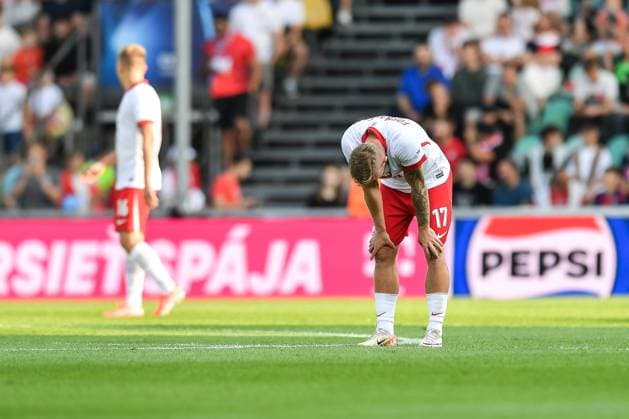 2025.06.17 Zylina Pilka nozna kadra reprezentacja Mistrzostwa Europy U21, U 21 Slowacja 2025 Francja - Polska N z Mariusz Fornalczyk Foto Mateusz Sobczak PressFocus 2025.06.17 Zilina Football 2025 UEFA European Under 21 Championship France v Poland Mariusz Fornalczyk Credit: Mateusz Sobczak PressFocus NEWSPIX.PL --- newspix.pl POLAND OUT! 