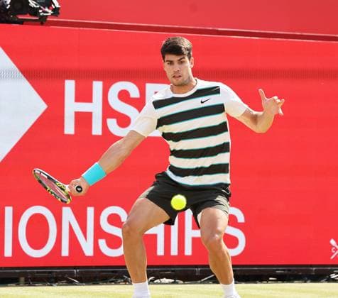 TENNIS - ATP, Tennis Herren Queen s Club LONDON,ENGLAND,17.JUN.25 - TENNIS - ATP World Tour, HSBC Championships. Image shows Carlos Alcaraz (ESP).  GEPAxpictures xAlanxGrieves
