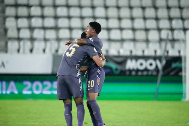 UEFA European Under-19 Championship 2025 Group B: Germany vs. England Jesse Derry of England National Under-19 Football Team scores to complete England s comeback and level up the score at 5-5 during the UEFA European Under-19 Championship 2025 Group B: Germany vs. England on 17 June 2025, at Arcul de Triumf Stadium, in Bucharest, Romania Bucharest Arcul de Triumf Stadium Romania Copyright: xAlexandraxFechetex _ADR2707