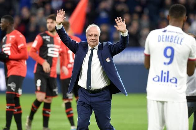 FOOTBALL : Lyon vs Rennes - Ligue 1 Conforama - 15 12 2019 HOMMAGE A BERNARD LACOMBE - FAIR PLAY LYON  Copyright: xAlexPressx