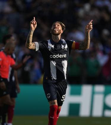CF Monterrey v FC Internazionale Milano: Group E - FIFA Club World Cup 2025 PASADENA, CALIFORNIA - JUNE 17: Sergio Ramos centre-back of Monterrey and Spain celebrates after scoring his sides first goal during the FIFA Club World Cup 2025 group E match between CF Monterrey and FC Internazionale Milano at Rose Bowl Stadium on June 17, 2025 in Pasadena, California. Jose Hernandez Anadolu California United States. Editorial use only. Please get in touch for any other usage.  Copyright: x2025xAnadoluxJosexHernandezx