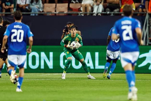 Pablo Cunat (ESP), JUNE 17, 2025 - Football Soccer : UEFA European Under-21 Championship 2025 Slovakia group stage match between Uuder-21 Spain 1-1 Uuder-21 Italy at the Anton Malatinsky Stadium, Trnava, Slovakia. Noxthirdxpartyxsales  (295229199)
