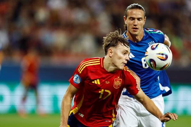 Jesus Rodriguez (ESP), JUNE 17, 2025 - Football Soccer : UEFA European Under-21 Championship 2025 Slovakia group stage match between Uuder-21 Spain 1-1 Uuder-21 Italy at the Anton Malatinsky Stadium, Trnava, Slovakia. Noxthirdxpartyxsales  (295229265)