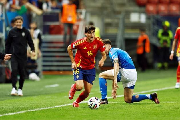 Juanlu (ESP), JUNE 17, 2025 - Football Soccer : UEFA European Under-21 Championship 2025 Slovakia group stage match between Uuder-21 Spain 1-1 Uuder-21 Italy at the Anton Malatinsky Stadium, Trnava, Slovakia. Noxthirdxpartyxsales  (295229271)