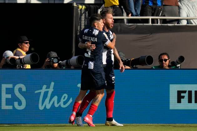 CF Monterrey v FC Internazionale Milano: Group E - FIFA Club World Cup 2025 Sergio Ramos centre-back of Monterrey and Spain celebrates after scoring his sides first goal during the FIFA Club World Cup 2025 group E match between CF Monterrey and FC Internazionale Milano at Rose Bowl Stadium on June 17, 2025 in Pasadena, California. Pasadena California United States  Copyright: xJosexBretonx originalFilename:bretonhernandez-cfmonter250617_np6wh.jpg