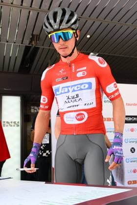 Tour de Suisse 2025 Stage 4 PIURO VALCHIAVENNA, ITALY - JUNE 18 : Engelhardt Felix (GER) of Team Jayco AlUla during stage 4 of the 88th edition of Tour de Suisse an UCI World Tour 2.UWT cycling road race stage for Men Elite of 193.2 km with start in Heiden and finish in Piuro Valchiavenna on June 18, 2025 in Piuro Valchiavenna, Italy, 18 06 2025 ( Motordriver Kenny Verfaillie - Piuro Valchiavenna Italy  Copyright: xVincentxKalutx