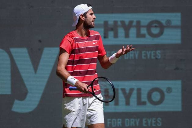 Tennis ATP Tour 500 Terra Wortmann Open 2025 on 18 06 2025 at the OWL ARENA in Halle West Round of 16 Karen Khachanov xJRx
