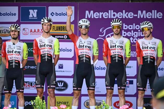 Baloise Belgium Tour 2025 Stage 1 KNOKKE-HEIST, BELGIUM - JUNE 18 : Marit Arne (BEL) of Intermarche - Wanty during stage 1 of the 94th edition of Baloise Tour of Belgium an UCI ProSeries 2.Pro cycling road race stage for Men Elite of 198 km with start in Merelbeke-Melle and finish in Knokke-Heist on June 18, 2025 in Knokke-Heist, Belgium, 18 06 2025 ( Motordriver Guy De Vuyst - Knokke-Heist Belgium  Copyright: xJanxDexMeuleneirx