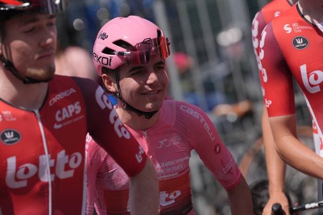 Jarno Widar - Team Lotto during the stage 4 of the Giro Next Gen 2025, Manerbio (Bs) Salsomaggiore Terme (Pr), 148 km , Italy - Wednesday, June 18, 2025. - cycling.  Copyright: xGianxMattiaxD Albertox LaPressex