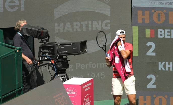 photo Karen KHACHANOV Tennis Tournament Terra Wortmann Cup at Gerry Weber Sportpark OWL Arena in Halle Westfalen on Wed 18 06 2025