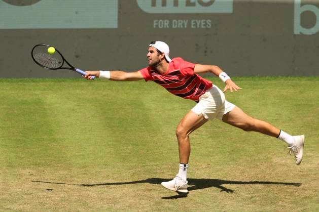 photo of the winner Karen KHACHANOV Tennis Tournament Terra Wortmann Cup at Gerry Weber Sportpark OWL Arena in Halle Westfalen on Wed 18 06 2025