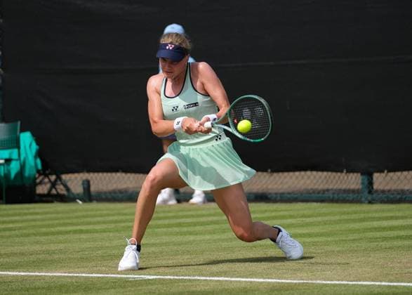Nottingham Tennis Centre Nottingham, England - Dayana Yastremska plays a baseline shot to Antonia Ruzic during the match in the Lexus Nottingham Tennis Open, day 4, June 18th 2025. (Paul Bonser SPP) Copyright: xPaulxBonser SPPx spp-en-PaBo-Lexus Nottingham Open 1272