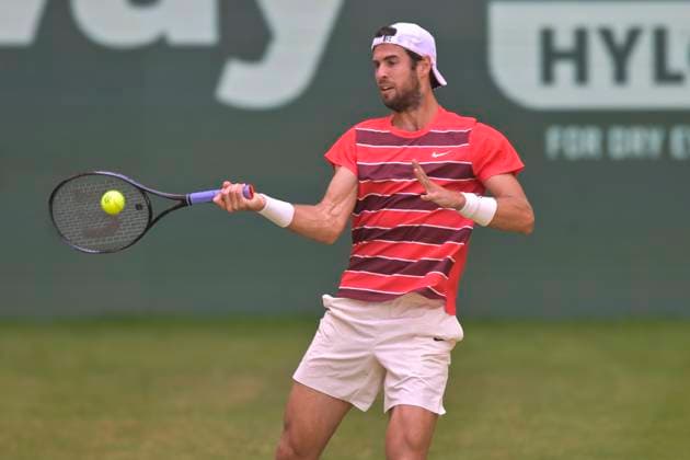 Karen KHACHANOV 18 06 2025 Tennis TERRA WORTMANN OPEN ATP 500, OWL ARENA, TERRA WORTMANN OPEN, Copyright: xpepphotox xHorstxMauelshagenx pep00321, pep_20250618_hm_64227