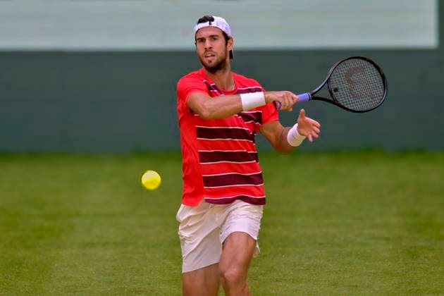 Karen KHACHANOV 18 06 2025 Tennis TERRA WORTMANN OPEN ATP 500, OWL ARENA, TERRA WORTMANN OPEN, Copyright: xpepphotox xHorstxMauelshagenx pep00321, pep_20250618_hm_64568