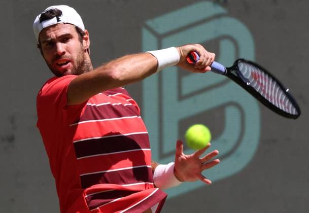 Tennis COURT WORTMANN OPEN, Karen Khachanov (RUS), Halle, Germany, June 18, 2025. Photo Felice Calabro  Copyright: xFelicexCalabro x xipa-agency.netx xFELICExCALABRO x 0822475071st