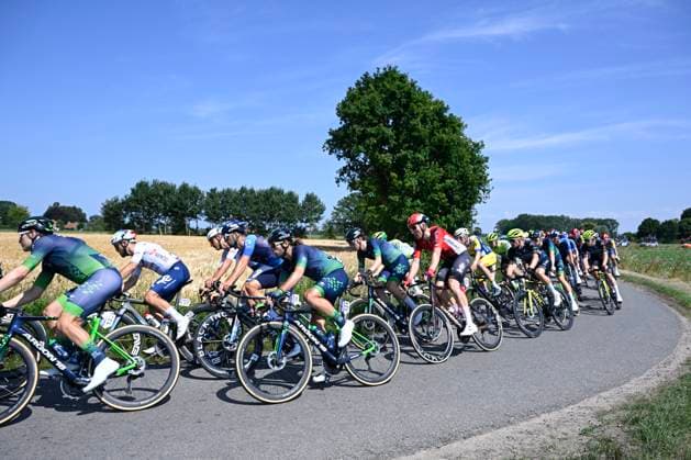 Baloise Belgium Tour 2025 Stage 1 KNOKKE-HEIST, BELGIUM - JUNE 18 : Illustration picture during stage 1 of the 94th edition of Baloise Tour of Belgium an UCI ProSeries 2.Pro cycling road race stage for Men Elite of 198 km with start in Merelbeke-Melle and finish in Knokke-Heist on June 18, 2025 in Knokke-Heist, Belgium, 18 06 2025 ( Motordriver Guy De Vuyst - Knokke-Heist Belgium  Copyright: xJanxDexMeuleneirx