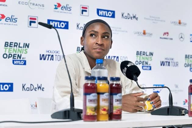 Tennis, WTA tournament in Berlin, Coco Gauff press conference