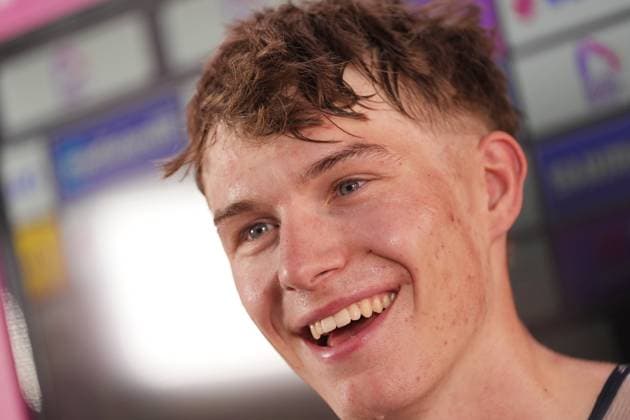 DUNWOODY Seth ( BAHRAIN VICTORIOUS DEVELOPMENT TEAM) Winner stage during the stage 4 of the Giro Next Gen 2025, Manerbio (Bs) Salsomaggiore Terme (Pr), 148 km , Italy - Wednesday, June 18, 2025. - cycling.  Copyright: xGianxMattiaxD Albertox LaPressex