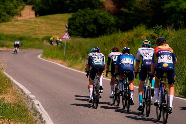The pack rides the stage 4 of the Giro Next Gen 2025, Manerbio (Bs) Salsomaggiore Terme (Pr), 148 km , Italy - Wednesday, June 18, 2025. - cycling.  Copyright: xFabioxFerrari LaPressex