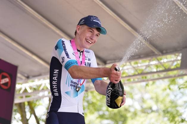 DUNWOODY Seth ( BAHRAIN VICTORIOUS DEVELOPMENT TEAM) Winner stage during the stage 4 of the Giro Next Gen 2025, Manerbio (Bs) Salsomaggiore Terme (Pr), 148 km , Italy - Wednesday, June 18, 2025. - cycling.  Copyright: xFabioxFerrari LaPressex