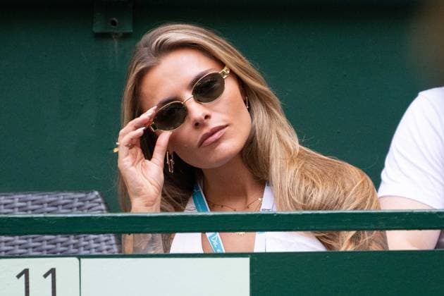 Actress Sophia THOMALLA, girlfriend of Alexander ZVEREV GER Marcos Giron USA vs Alexander Zverev GER Tennis Terra Wortmann Open 2025 on 18 06 2025 at the OWL Arena Halle Westfalen, Germany Â