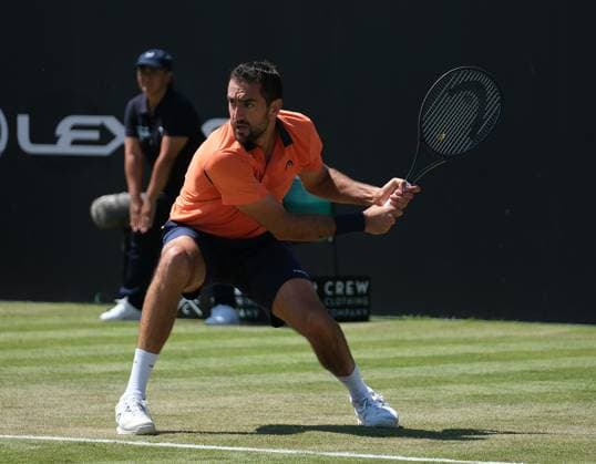 Nottingham Tennis Centre Nottingham, England - Marin Cilic during the match with Lloyd Harris in the Lexus Nottingham Tennis Open, day 4, June 18th 2025. (Paul Bonser SPP) Copyright: xPaulxBonser SPPx spp-en-PaBo-Lexus Nottingham Open 3765