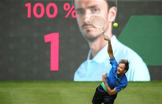 photo Daniil MEDVEDEV RUS Tennis Tournament Terra Wortmann Cup at Gerry Weber Sportpark OWL Arena in Halle Westfalen on Wed 18 06 2025